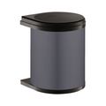 Cubo de basura 5Lt de acero, color negro