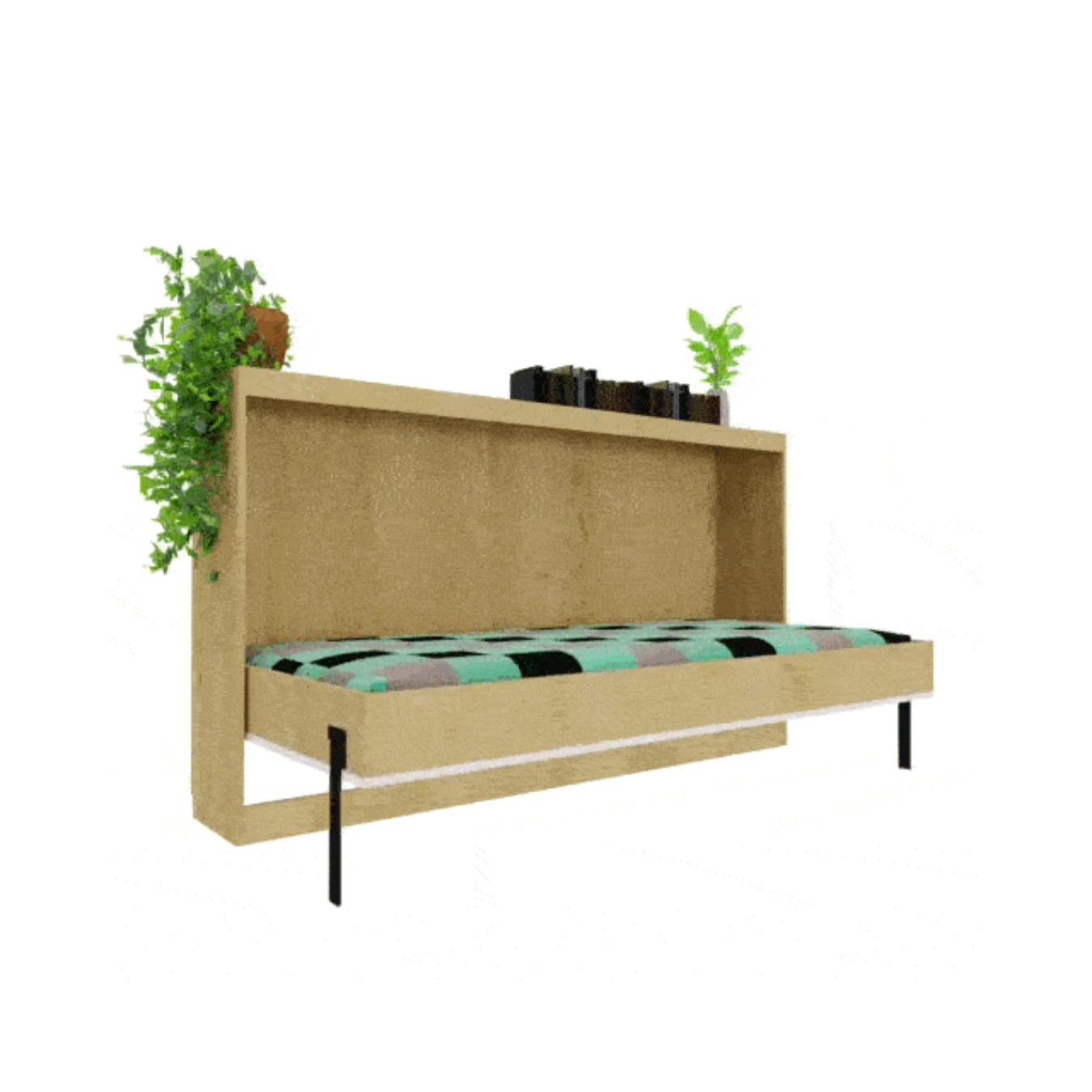 Herraje para cama modelo Attractive Side 1 plaza