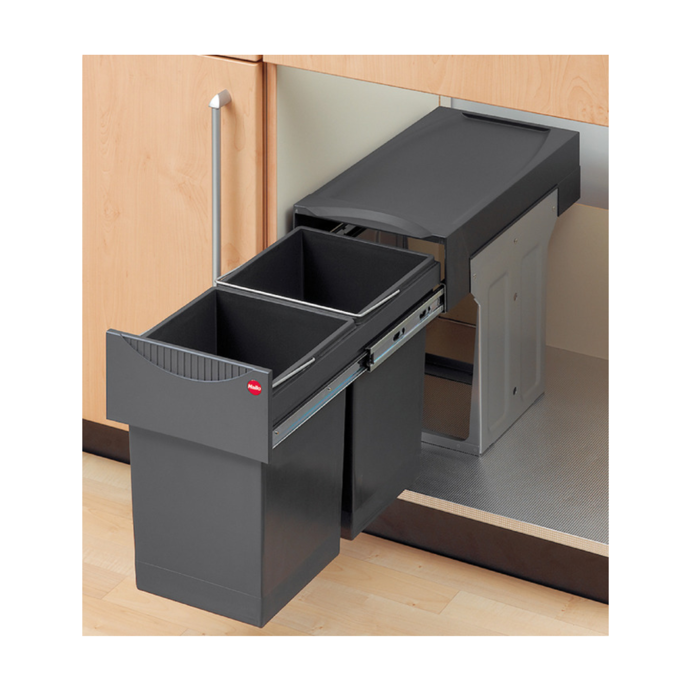 Basurero con 2 compartimentos (2x15 litros) Hailo Tándem