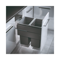 Basurero con 2 compartimentos (2x38 litros) Hailo Euro Cargo
