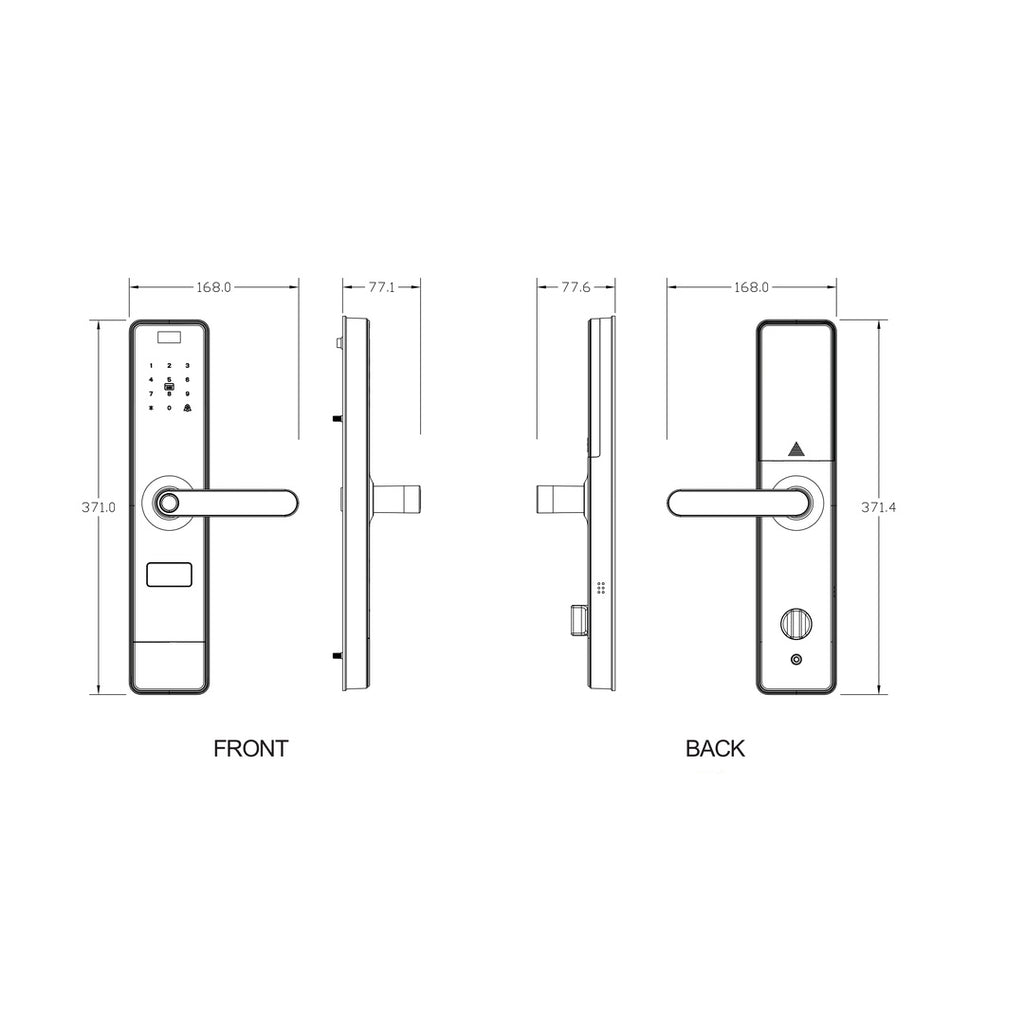 Cerradura Digital Probrico DLE131 – Huella, Clave, Tarjeta y App