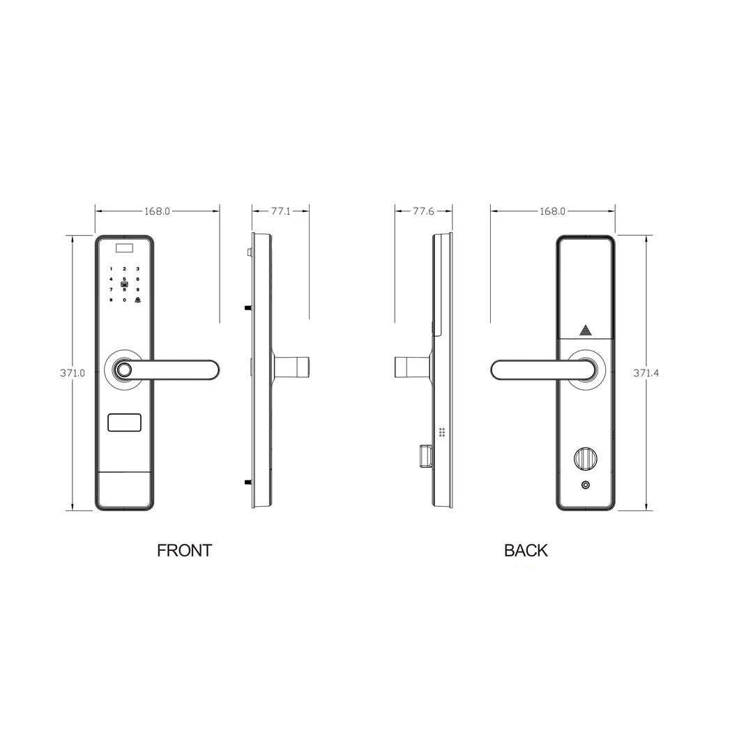 Cerradura Digital Probrico DLE131 – Huella, Clave, Tarjeta y App
