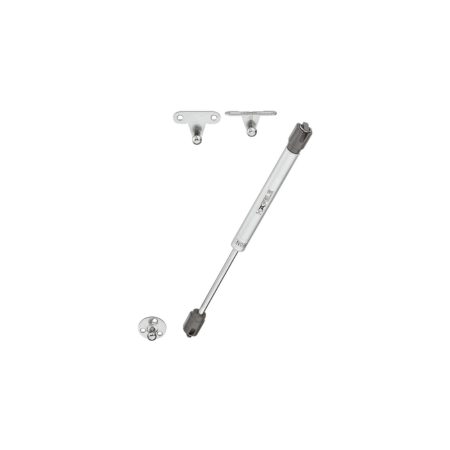 Pistón de gas para puertas de madera o marco de aluminio, acero niquelado