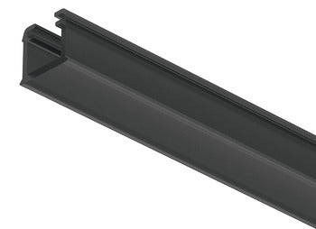Perfil plástico negro para cinta LED. Modelo 1101